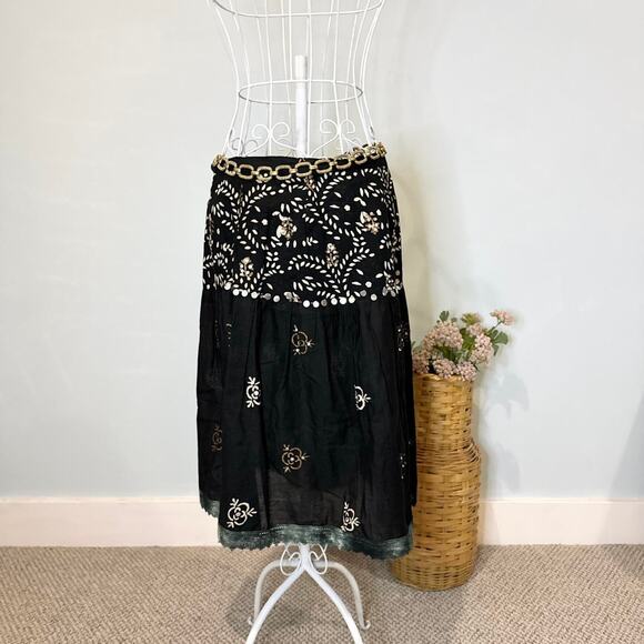 The perfect fairy vintage y2k black midi skirt - Picture 1 of 7